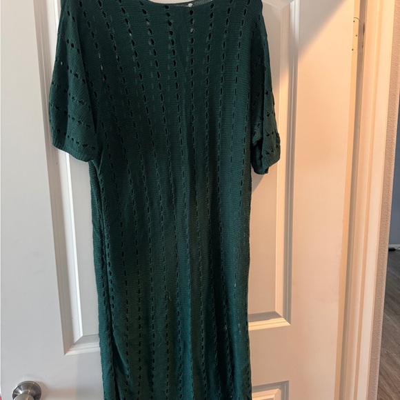 Adore Me Green Swimsuit With A Matching Cover Up - Picture 5 of 5